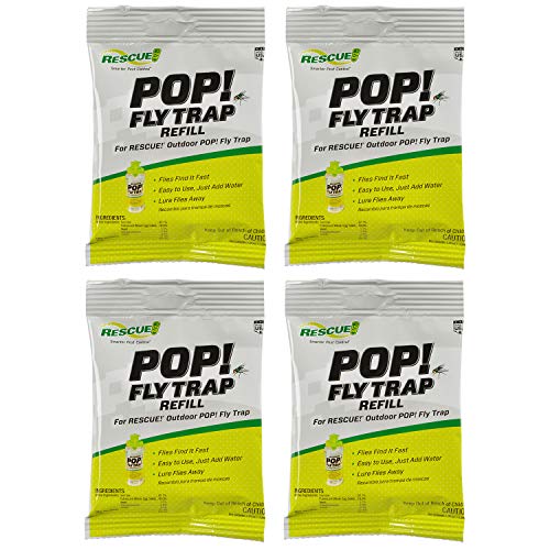 RESCUE! POP! Fly Trap Bait Refill – Outdoor Use – 4 Pack