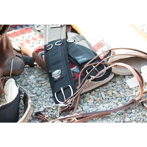 Weaver Leather Equine Felt Lined Smart Cinch - color: Black, size: 34-Inch