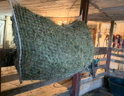 Hay Net Slow Feed Bag for Horse Feeder Full Day Feeding Grazing Extra Large (63"x40")