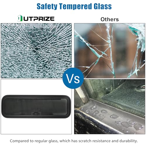 NEW Breathable RV Window, Tinted with Net Screen and Trim Ring - size: 33.5x10.5in