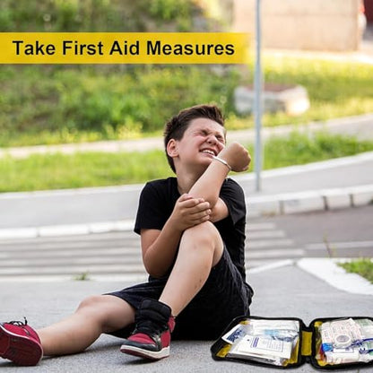 300Piece Small First Aid Kit Refill Supplies for Travel Mini Caming Emergency First Aid Kits Hiking Survival Essential Kit for Outdoor Adventure, Yellow 1st Aid - style: Yellow-300Pcs