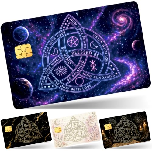 4PCS Mysterious Theme Credit Card Skin,Debit Cards Cover Personalized Decal - color: Mysterious Theme
