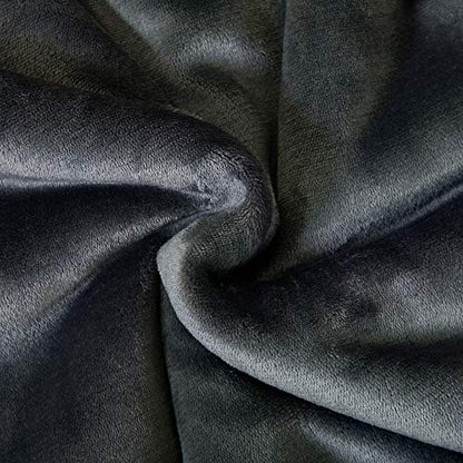 SOCHOW Sherpa Fleece Throw Blanket, Reversible Super Soft Luxurious Plush Blanket Throw Size, Dark Grey, 50"x60" - color: Dark Grey, size: 50"×60"