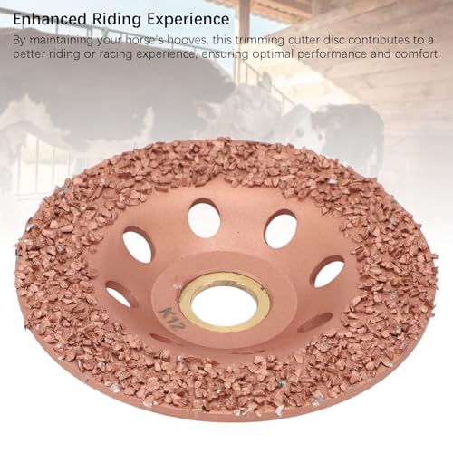Goat Hoof Trimmers, Horse Hoof Trimming Tools, HL Q7DMP Livestock Hoof Trimming Disc Ti Plated Hoof Trimming Grinding Wheel Plate Hooves Repair Tool for Cattle Horses