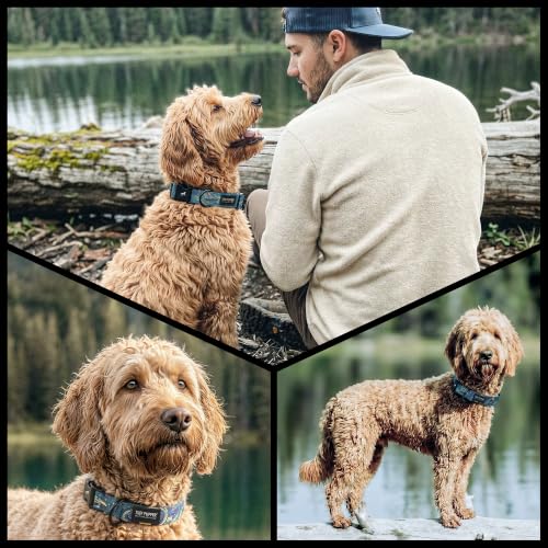 Tuff Pupper Premium Adjustable Dog Collar, Stylish Pattern Collars Designed in USA, Quick Release Buckle, Starry Flow Small (0.7 Inch Wide x 8-12 Inch Neck) - color: Starry Flow, size: Small