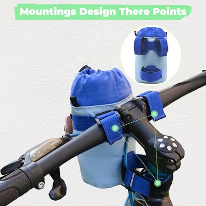Cute Animals Bike Water Bottle Holder with Shoulder Straps, Universal Cycling Bicycle Drink Cup Cage for Kid's, Cruiser, Scooter, MTB, Road Bike (Puppy) - color: Puppy