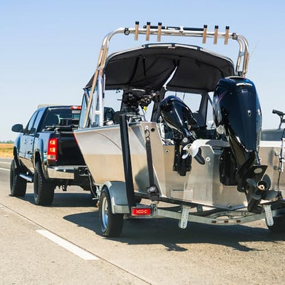 Retractable Transom Boat Tie Down Straps Boat Trailer Tie Down Strap 2x43-Inch, 2500lbs Break Strength with Quick Release Lock (Plastic) - style: Plastic