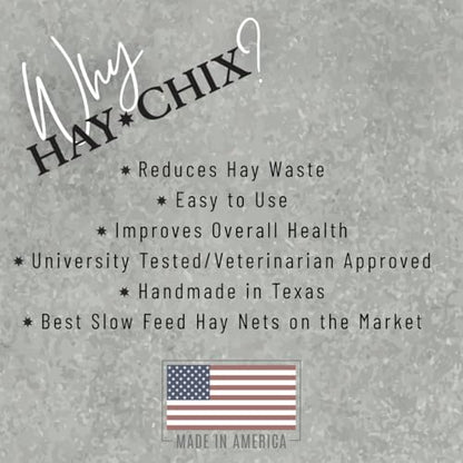 hay chix Half Bale Slow Feed Hay Net for Horses - 1 3/4" Holes - Leopard - color: Leopard