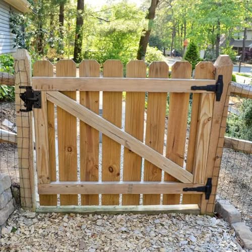 Self-Locking Fence Gate Latch Heavy Duty Post Mount Automatic Gate Hardware