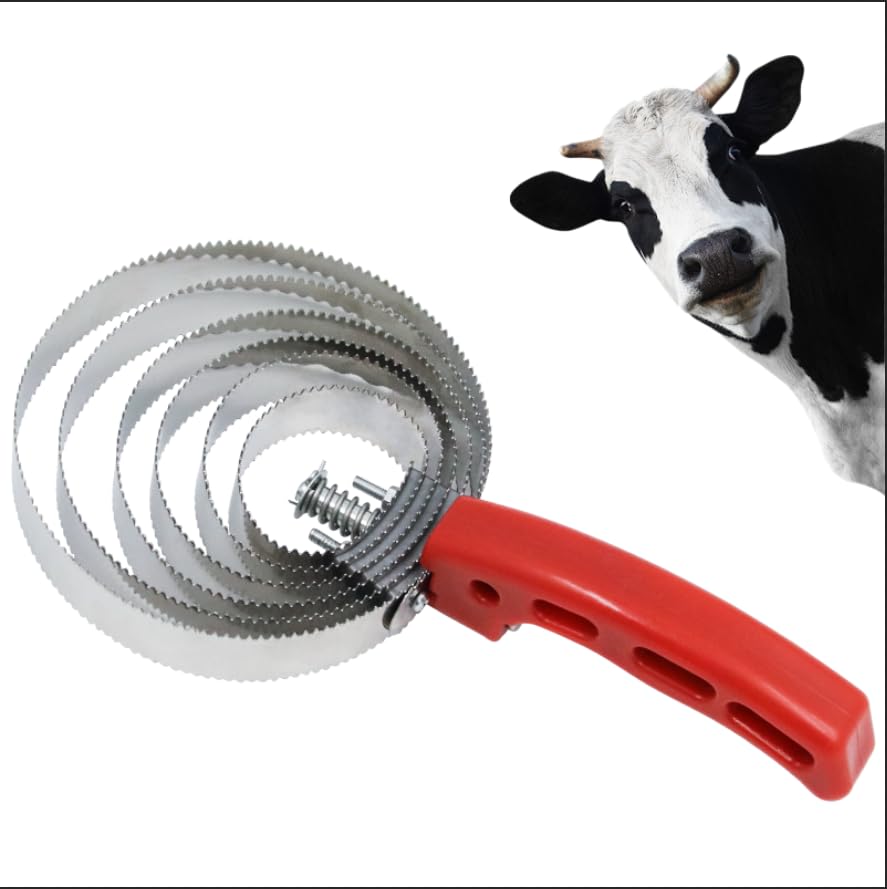 6 Rings Reversible Stainless Steel Curry Comb Sided Horse Brush