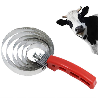 6 Rings Reversible Stainless Steel Curry Comb Sided Horse Brush