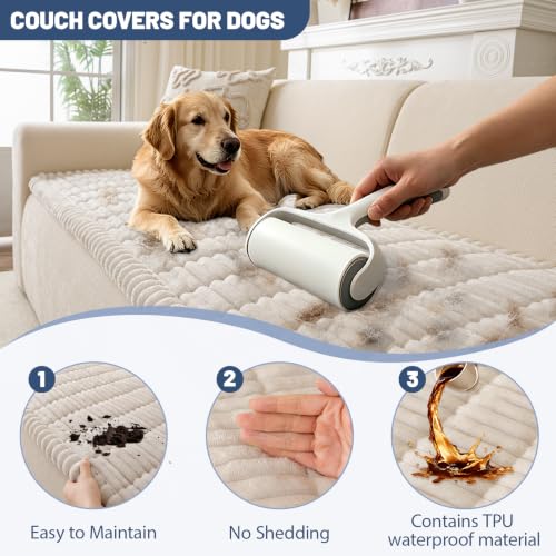 Waterproof Couch Cover for Dogs Washable (White, 27.6" x 70.8") - color: Waterproof White, size: 27.6"x70.8"