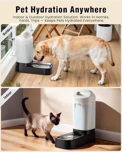 PETNF 2.4 Gallon Automatic Dog Water Bowl Dispenser with Filter