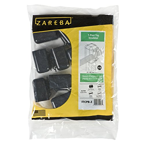 Zareba T-Post Safety Cap and Insulator for Electric Fence, 100 Pack - size: 100 Pack