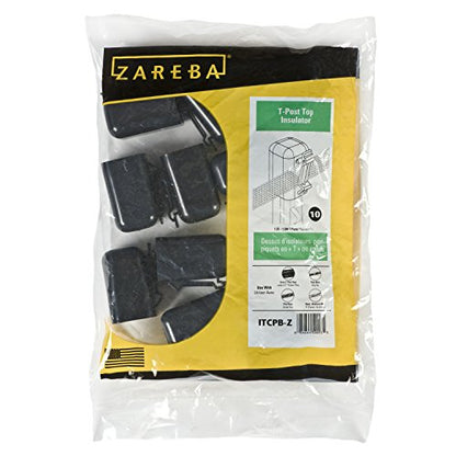 Zareba T-Post Safety Cap and Insulator for Electric Fence, 100 Pack - size: 100 Pack