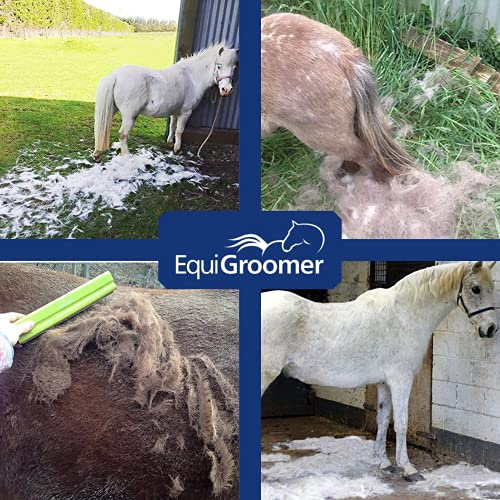 EquiGroomer 8-Inch Deshedding Brush for Dogs & Horses, Blue - color: Blue