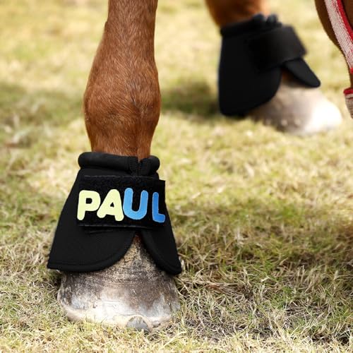 Overreach Bell Boots for Horses | Superb Hoof Protection | Easy Put On Quick Wrap Hook & Loop | Comfortable Durable | Reliable Shock Absorbing 2 Counts (PinkDiamond, Large)