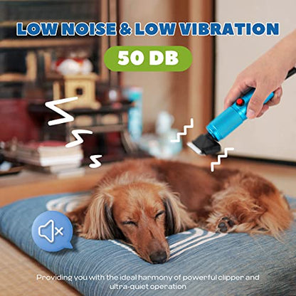 Pet Grooming Clippers 200W, Stepless Speed Control & Low Noise<50db | Heavy-Duty Commercial Grade with 118'' Power Cord Plug-in, Extra Blade & 2 Guide Combs of 4 Sizes, for Dog, Cat and More - size: 200W