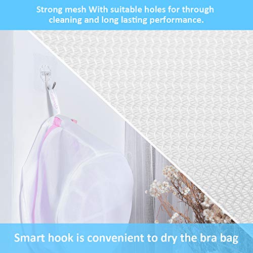 GOGOODA Mesh Laundry Bags for Delicates Durable Protective Wash Bags - size: 4 Bra Wash Bag(8*6.5in)