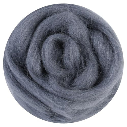 There are 170 Colors and 9 Shades Available This Woollen Yarn is Made of 100% Pure Wool Weighs 3.53oz(100 g) and issuitableformediumtolargeDIYneedlefeltingprojects (Black White Tones, B6) - color: B6, style: Black white tones