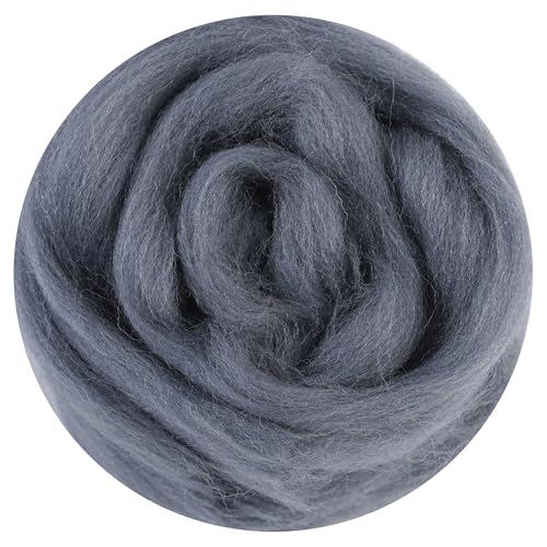 There are 170 Colors and 9 Shades Available This Woollen Yarn is Made of 100% Pure Wool Weighs 3.53oz(100 g) and issuitableformediumtolargeDIYneedlefeltingprojects (Black White Tones, B6) - color: B6, style: Black white tones