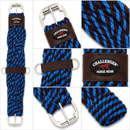 Horse Western 27 Strand Double Weave Two-Tone Mohair Straight Cinch 97RT10 - size: 24"