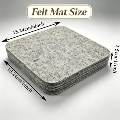 Wool Needle Felting Pad, Felting Mat, Wool Art Block Supplies, 6x6x1 inch | Needled Felting Mat, Woolen Block, Felting Tools, Thick and Firm, Needle Felting Base - size: 6inch*6inch