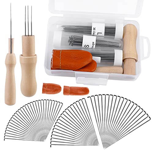 Mayboos 74 Pcs Felting Needles 36/38/40 Gauge Needle Felting Supplies - size: 74 Pcs