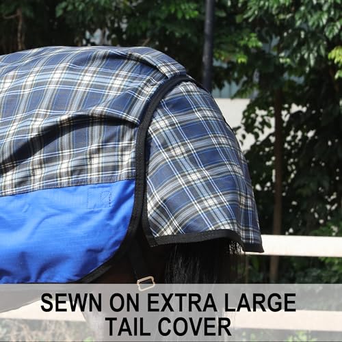 LEAFOREST 600D Pony Miniature Horse Rain Sheet Turnout Blanket No Fill - size: 42IN