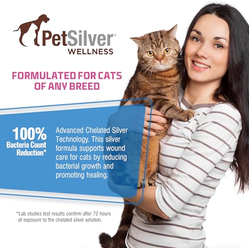 PetSilver Wound Spray, Silver Spray for Cats, Made in USA, 2 fl oz - size: 2 oz
