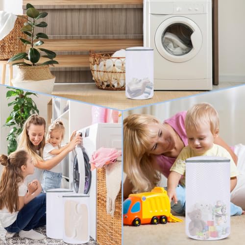 Vivifying Shoe Washing Machine Bag, 2 Pack Honeycomb Mesh Laundry Bag with Zipper for Sneakers, Running Shoes, Sock, Bras, Delicates and Toys - size: 2 Shoe Bags (7.8" x 14")