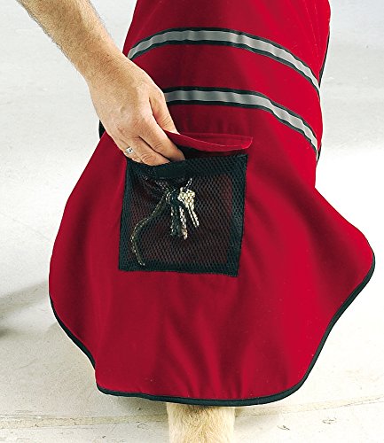 Casual Canine Fleece-Lined Reflective Dog Jacket for Safety, Red, Small - color: Red, size: Small