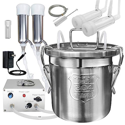 6L Goat Milking Machine (Classic Model) and Cow Milking Teat Cup Replacement (Tube Included)