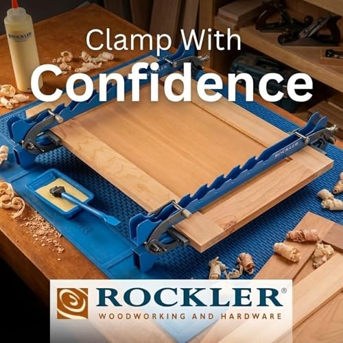 Rockler Mini Deluxe Panel Clamps (2-Pack) Four-Way Pressure Clamp Set