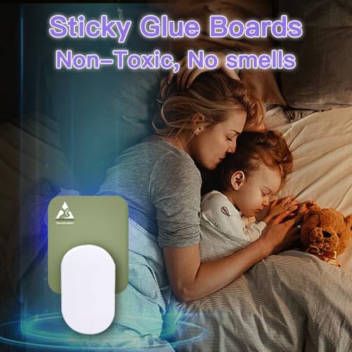 36 Pcs Sticky Refill Glue Cards, Compatible with Safer Home SH502, Dynatrap DT3005W-DS3, DT23005-06, Targets Moth, Fly, Mosquito, Gnat and More, Safe and Super Sticky (Matcha Green) - color: Matcha Green