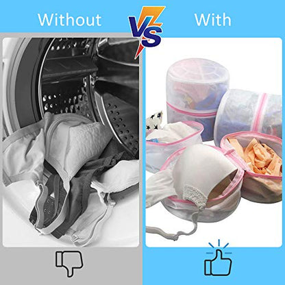 GOGOODA Mesh Laundry Bags for Delicates Durable Protective Wash Bags - size: 4 Bra Wash Bag(8*6.5in)