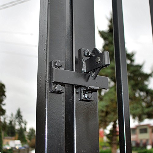 ALEKO Universal Gate Flip Latch LM191 | Holds swing leaves firmly closed, quick lever release, galvanized steel build, rust-resistant, fits wood or metal frames - style: Latch