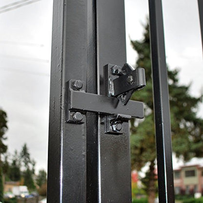 ALEKO Universal Gate Flip Latch LM191 | Holds swing leaves firmly closed, quick lever release, galvanized steel build, rust-resistant, fits wood or metal frames - style: Latch