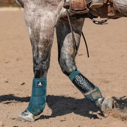 Classic Equine Legacy2 Support Boots, Front, Dragonfly Green, Small - color: Dragonfly Green, size: Small