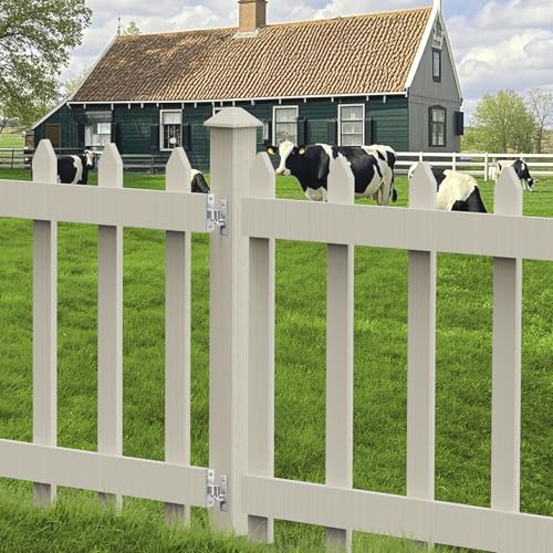 Wall Mount Gate Hinges, 2 Pack Farm & Chain Link Gate Hinges with 5/8" Hinge Pin, Heavy Duty Wall Plate Hinges for Fence Posts(Screws Not Included) - size: 2 Pack (2 pcs)