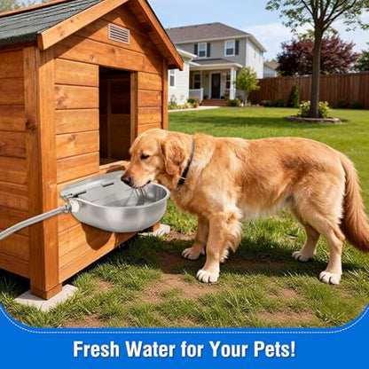 Automatic Livestock Water Bowl Float Valve Self-Filling Dog Goat Chicken