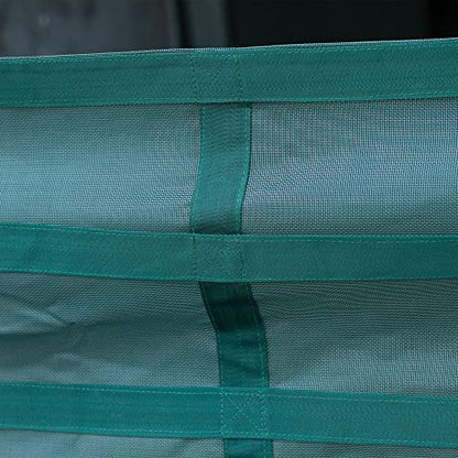 Dura-Tech Aisle Guard | Color Navy | Expands 10' to 12' | High Visibility Nylon Mesh | Promotes Maximum Airflow | Comes with Installation Kit Quality - color: Navy