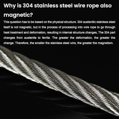 1/16 Wire Rope, 2000FT 304 Stainless Steel Cable with 600Pcs Crimp Sleeves, Aircraft Grade, 7x7 Strand, 368lbs Breaking Strength, for Garden Trellis, Clothesline, Railing,Trellis - size: 2000 ft