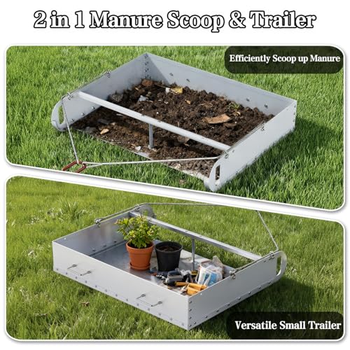 Pasture Manure Scoop Silver