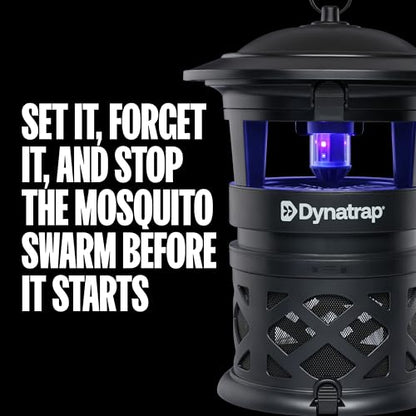 Dynatrap DT2030SR Fly Traps Outdoor - Mosquito & Flying Insect Killer for 1 Acre – Kills Mosquitoes, Flies, Gnats, Wasps - Bug Zapper Alternative - Black - style: 1 Acre Black Trap