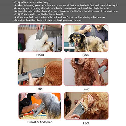 5FC Blade Dog Grooming Clipper Blades,Compatible with Andis Dog Clipper - color: 5fc:1/4''(6.3mm)