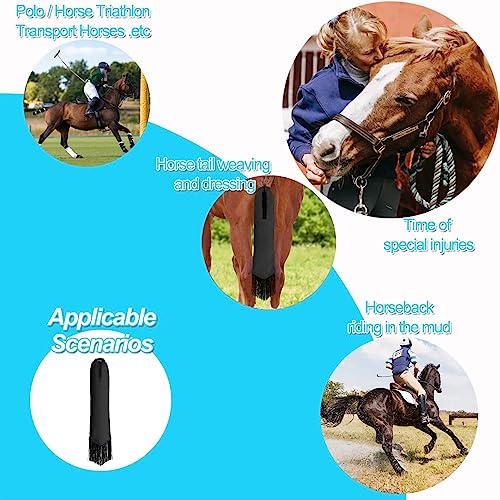 Horse Tail Bag-Waterproof and Durable, Hook and Loop Design Horse Tail Guard,Protects Horse's Tail from Dirt, Breakage and Insects (Black) - color: Black