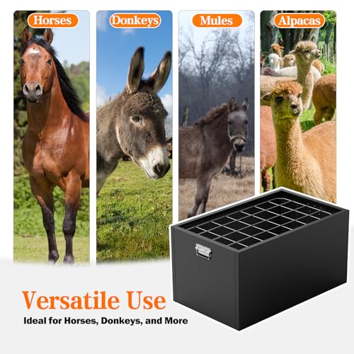 Slow Hay Horse Feeder, Heavy Duty Steel Slow Feeder