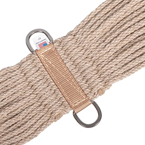 Billy Royal Western Horse Cinch | Non-Irritating Strings | Saddle Comfort and Stability | Stainless Steel | Durable & Soft/Natural - size: 28", style: Mohair Straight