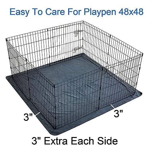 Peepeego 2PCS Pee Pads 54"x54", Washable, Slip Resistant, Waterproof Rugs for Training - size: 54x54 Inch（Pack of 2)